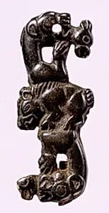 Garment Plaque with Animal Motif by Unknown Artist