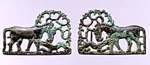 Belt Buckle with Animal-Combat Scene by Unknown Artist