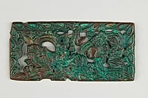 Belt Plaque with Tigers and Dragon by Unknown Artist