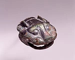 Finial in the Shape of a Tiger's Head by Unknown Artist