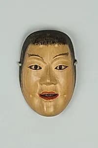 Netsuke: Miniature Noh Mask of Dai Doji by Unknown Artist