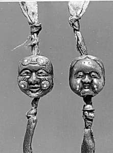 Pair of Ojime by Unknown Artist