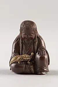 Netsuke: probably Illustrating Legend of Urashima Taro. by Tokoku