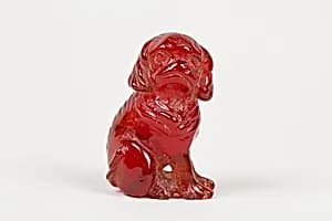 Netsuke of Seated Dog (one of a pair) by Unknown Artist