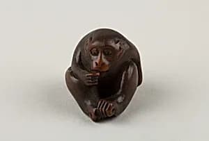 Netsuke of a Seated Monkey by Masakazu