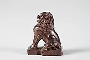 Netsuke of Seated Lion by Unknown Artist