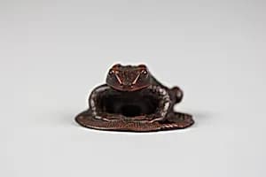 Netsuke of Toad on a Sandal by Unknown Artist