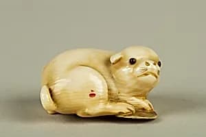 Netsuke of Dog by Unknown Artist