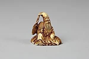 Netsuke of Fukurokojin by Unknown Artist