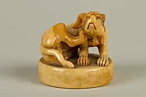 Netsuke of Dog by Unknown Artist