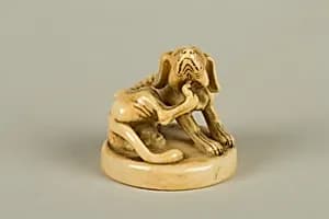 Netsuke of Dog by Unknown Artist