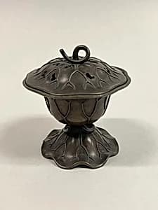 Incense Burner in Form of Bowl with Lotus Leaves by Unknown Artist
