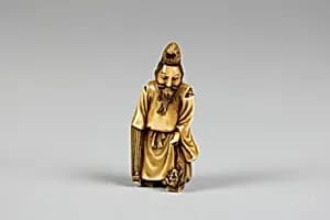 Netsuke of Onono Tofu by Unknown Artist