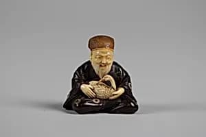 Netsuke of Jurōjin by Unknown Artist