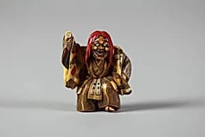 Netsuke of Noh Dancer by Unknown Artist