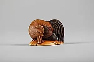 Netsuke of a Chicken by Unknown Artist