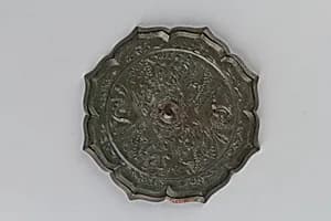 Mirror with Decoration of Phoenix and Flowers by Unknown Artist