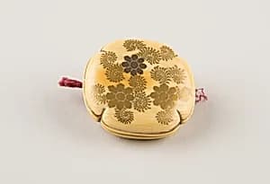Netsuke with Floral Decoration by Unknown Artist