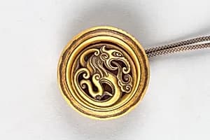 Netsuke with Kagamabuta-stylized Baku by Unknown Artist