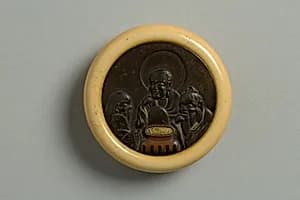Netsuke of The Three Wine Tasters (Confucious, Buddha, Laozi) by Unknown Artist