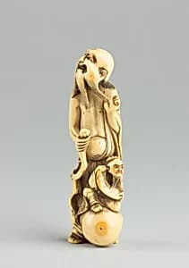 Netsuke of an Old Man by Unknown Artist