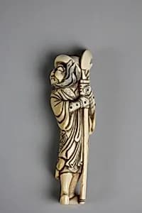 Netsuke of Large Masked Figure by Unknown Artist