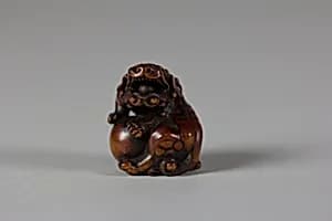 Netsuke of Lion by Unknown Artist