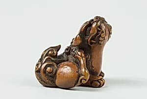 Netsuke of Qilin by Unknown Artist