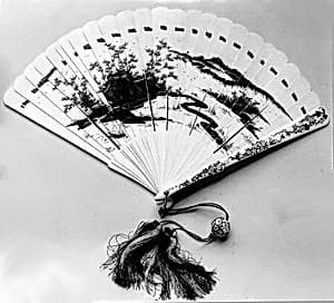 Fan and box by Unknown Artist