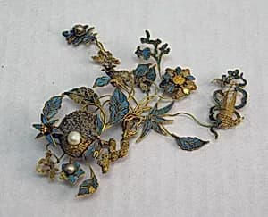 Fragment of Headdress by Unknown Artist