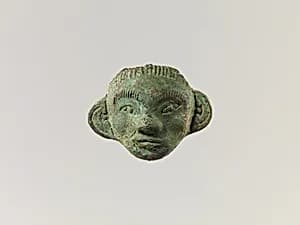 Mounting in Form of a Human Mask by Unknown Artist