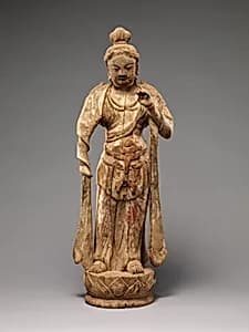 One of a Pair of Attendant Bodhisattvas by Unknown Artist