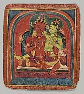 Initiation Card (Tsakalis): Bodhisattva Samantabhadhra by Unknown Artist