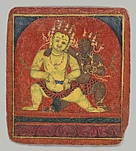 Initiation Card (Tsakalis): Mahakala by Unknown Artist