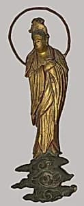 Figure of Attendant Deity by Unknown Artist