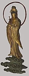 Figure of Attendant Deity by Unknown Artist