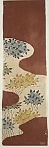 Piece from a Robe (Kosode) with Pattern of Maple Leaves by Unknown Artist