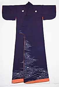 Robe (Kosode) with Spring Rice Fields by Unknown Artist