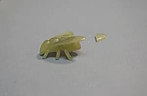 Piece of "False Jade" Carved in Shape of a Fly? by Unknown Artist