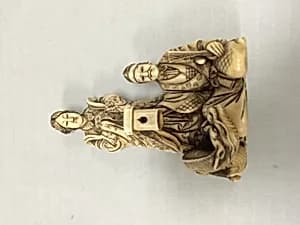 Two Figures and a Dragon by Unknown Artist