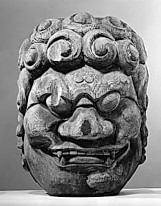 Head from Colossal Statue of Guardian by Unknown Artist