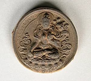 Votive Plaque with White Taras by Unknown Artist
