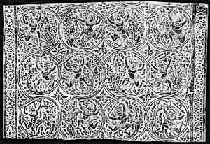Rubbing of Apsarases (Dancers) by Unknown Artist