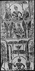 Rubbing of Surya, the Sun God by Unknown Artist