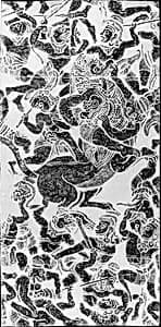 Rubbings of a Scene from the Ramayana by Unknown Artist