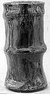 Vase in Shape of a Bamboo Joint by Unknown Artist