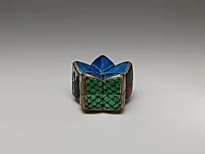 Incense Box (Kōgō) in the Shape of a Plum Blossom by Unknown Artist