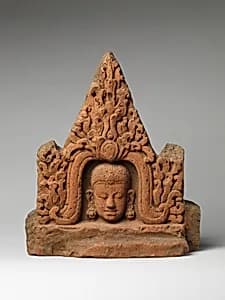 Antefix with Face of a Deity by Unknown Artist