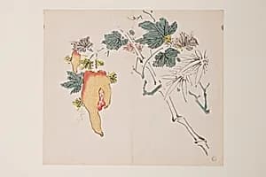 Page from the Ten Bamboo Studio Manual of Painting and Calligraphy by Hu Zhengyan