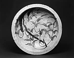 Ishizara Plate with Design of Willow Branch by Unknown Artist